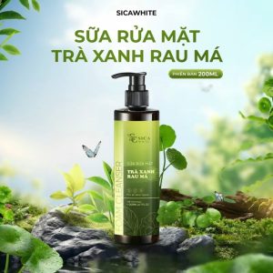 [SIZE lớn] Sữa Rửa Mặt Trà Xanh Rau Má Sica White 200ML, Ngăn Ngừa Và Hỗ Trợ Da Dầu Mụn - SICA WHITE