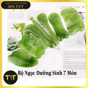 Bộ Ngọc Cạo Gió Massage 7 Món Ấn Huyệt Mát Xa Mặt Dưỡng Sinh (NHỰA)