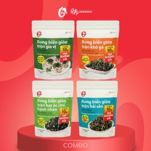 [O'Food] Combo 4 rong biển giòn trộn 4 vị O'food