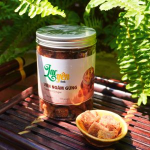 Viên Ngậm Gừng Gió Nguyên Chất Ít Ngọt Lạc Yên Foods, Vị Gừng Cay Ấm Nồng Thơm Đậm Đặc Trưng Gừng Gió Tây Nguyên