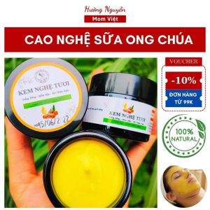 Cao tinh nghệ tươi sữa ong chúa ❤ Mom Việt ❤ Kem nghệ tươi | Mặt nạ nghệ sáng mịn da