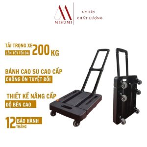 Xe Kéo hàng 6 bánh Gấp Gọn Tải trọng 200kg -XKT01