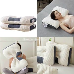 Gối Ngủ / Gối Ngủ Matxa 🍃 CHỐNG Đau Mỏi Vai Gáy Mềm Mại Độ Đàn Hồi Cao Dày 7cm- 48x74cm thiết kế trẻ trung thời thượng