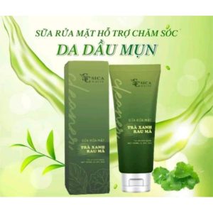 Sữa rửa mặt Sicawhite Trà Xanh Rau Má dành cho da dầu mụn 100ml
